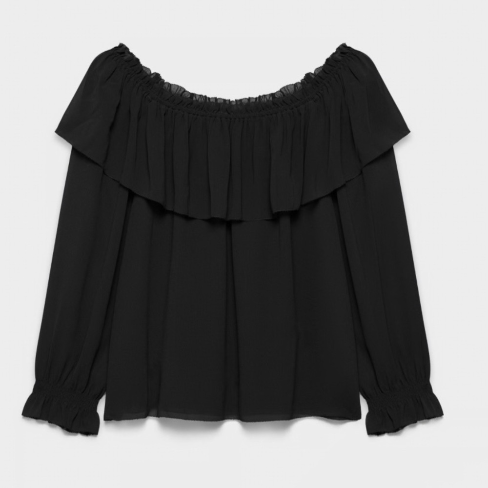 Express Black Off-Shoulder Blouse